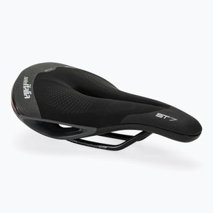 Fahrradsattel Selle Italia Sportouring ST 7 Superflow, Fec Alloy Rail, Soft-Tek, Light Gel schwarz