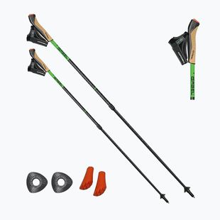 Nordic-Walking-Stöcke GABEL Carbon XT 2S 80 F.L. black/lime