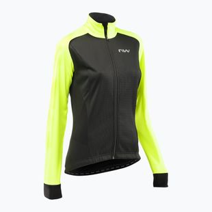 Fahrradjacke Damen Northwave Reload SP schwarz-gelb 8921191