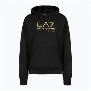 Herren EA7 Emporio Armani Zug Sichtbarkeit Hoodie schwarz/gold