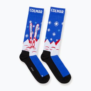 Skisocken Colmar Freetime abyss blue/white/rac