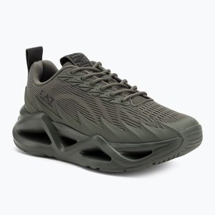 EA7 Emporio Armani Infinity Galaxy Dreifach-Käfer / schwarze Schuhe