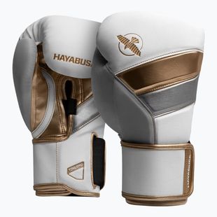 Hayabusa T3 weiß/goldene Boxhandschuhe