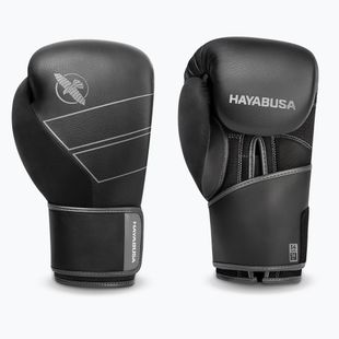 Hayabusa S4 Leder Boxhandschuhe schwarz S4LBG
