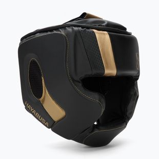 Hayabusa T3 Headgear Boxhelm schwarz/gold