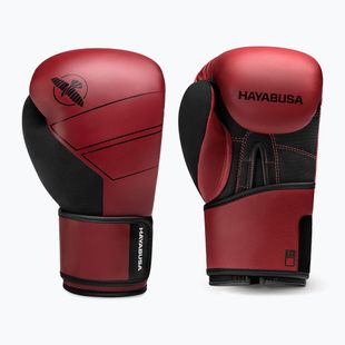 Hayabusa S4 Leder Boxhandschuhe rot