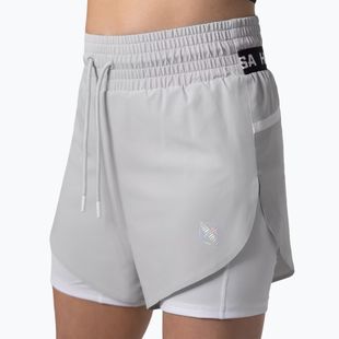 Damen Trainingsshorts Hayabusa Mid Rise Layered grau