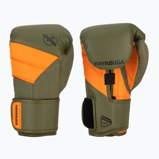 Hayabusa T3 grün/orange Boxhandschuhe