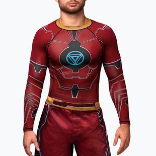 Hayabusa Herren Longsleeve Rashguard Marvel's Iron Man rot