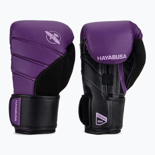 Hayabusa T3 lila/schwarze Boxhandschuhe