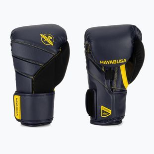 Hayabusa T3 navy/gelbe Boxhandschuhe