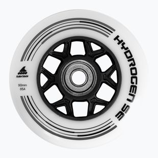Rollerblade Hydrogen SE 90 mm/85A + ILQ9 Rollerblade Rollen 8 Stück weiß/schwarz