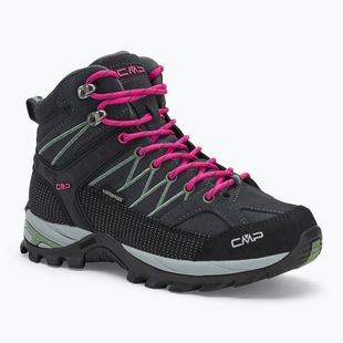 Damen-Trekkingstiefel CMP Rigel Mid Wp anthrazit/mineralgrün