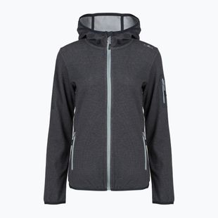 Damen-Trekkingpullover CMP 34H6376 Fix Hood black/cement