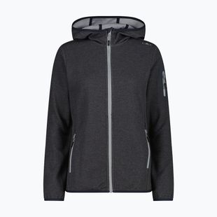 Damen-Trekkingpullover CMP 34H6376 Fix Hood black/cement