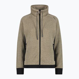 Hoodie Sweatshirt Damen CMP 35H1646 Jacquard Knitted vaniglia