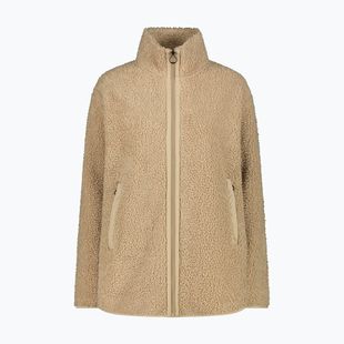 Jacke Damen CMP 35P3846 Long Teddy Highloft cookie