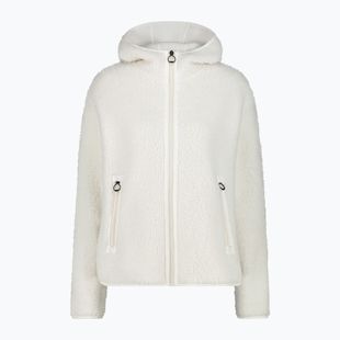 Damen-Fleecejacke CMP 35P3856 Long Teddy Highloft chalk white