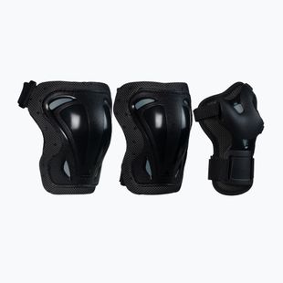 Rollerblade Skate Gear 3er Pack Protektoren Set Schwarz 069P0100 100