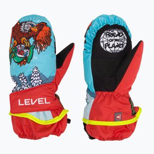 Skihandschuhe Kinder Level Animal red