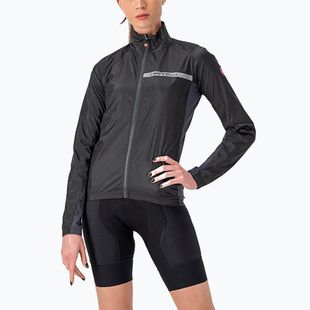 Fahrradjacke Damen Castelli Squadra Stretch light black/dark gray