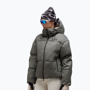 Damen-Skijacke Oakley Icicle Cropped cement melange
