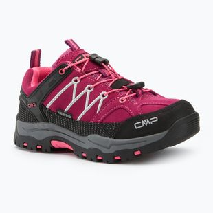 CMP Kinder-Trekking-Stiefel Rigel Low Wp beere / rosa fluo