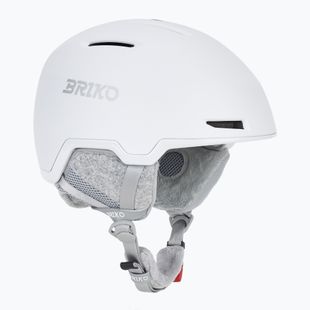 Skihelm Briko Yuki matt shiny white/silver