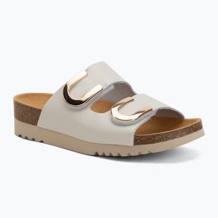 Damen-Pantoletten Scholl Montery 2 Straps Ad Med off white