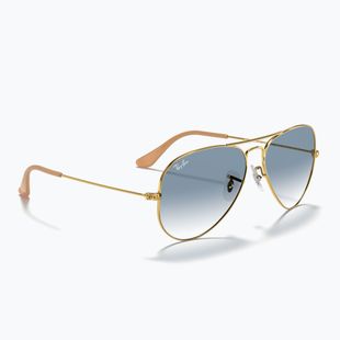 Sonnenbrille Ray-Ban Aviator Classic arista gold/light blue