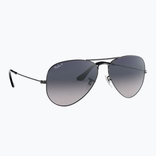 Sonnenbrille Ray-Ban Aviator Classic gunmetal/blue polarized