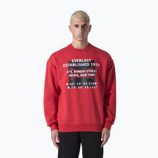 Sweatshirt Herren Everlast Streetwear Crewneck red/black