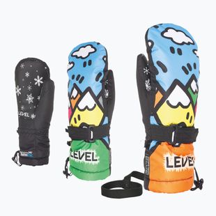Kinder Snowboardhandschuhe Level Junior Mitt pk rainbow