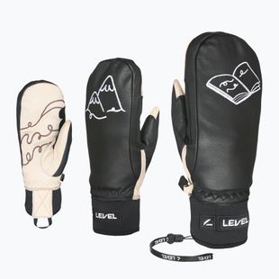 Damen-Skihandschuhe Level Ivory Mitt pk black