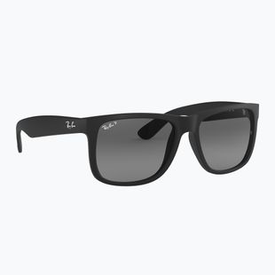 Sonnenbrille Ray-Ban Justin Classic matt black gum/dark grey