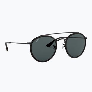 Sonnenbrille Ray-Ban Round Double Bridge black/blue/grey