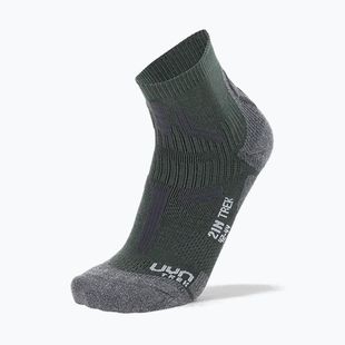 Herrensocken Uyn Trekking 2IN Low Cut military/grey melange