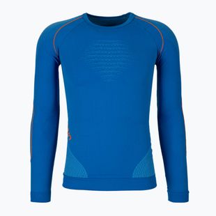 Thermoaktives Herren-Sweatshirt UYN Evolutyon UW Shirt blue/blue/orange shiny