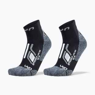 Herrensocken UYN Trekking Approach Low Cut 2 pack black/grey