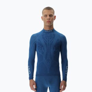 Herren Thermo-Longsleeve UYN Elevatyon Biomorph Turtle Neck Blue Atoll