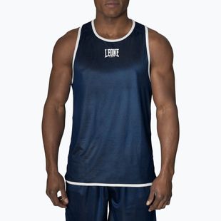 Doppelseitiges Herren Tank Top Leone Double Face Boxing Singlet blau/rot AB214