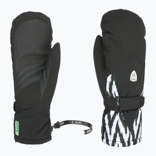 Damen-Skihandschuhe Level Hero Mitt black/white
