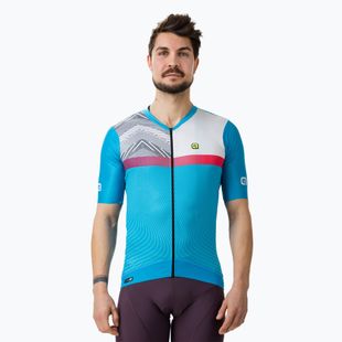 Radtrikot Herren Alé Zig Zag blau L2381461