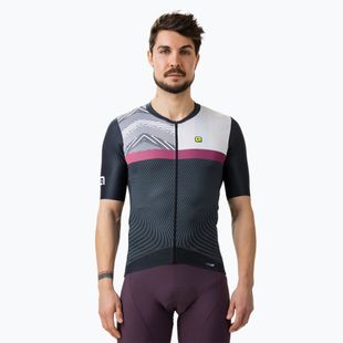Radtrikot Herren Alé Zig Zag schwarz L238141