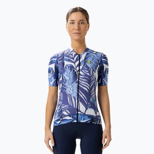 Radtrikot Damen Alé Leaf blau L2311842