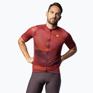 Herren-Radtrikot Alé Connect bordeaux