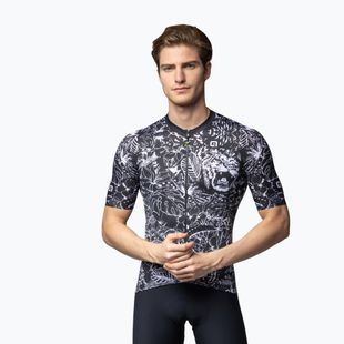 Herren Radtrikot Alé Safari schwarz