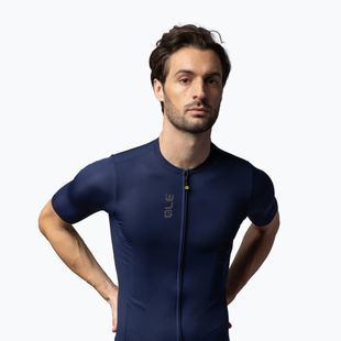 Herren Alé Color Block Radtrikot navy blau