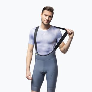 Herren-Radhose Alé Magic Colour Bibshorts steel