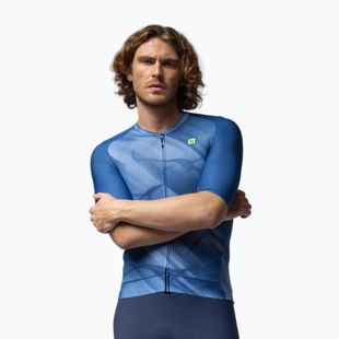 Herren-Fahrradtrikot Alé Crash ink blue
